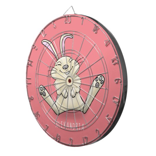 Cible De Fléchettes Illustration de dessin de lapin lapin mou (Devant droit)