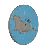 Cible De Fléchettes Illustration de dessin de phoque éléphant (Devant gauche)