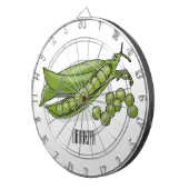 Cible De Fléchettes Illustration de dessin de pois (Devant droit)