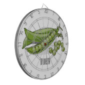 Cible De Fléchettes Illustration de dessin de pois (Devant gauche)