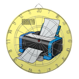 Cible De Fléchettes Illustration de dessin d'imprimante