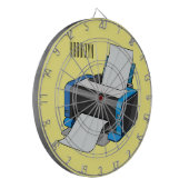 Cible De Fléchettes Illustration de dessin d'imprimante (Devant gauche)