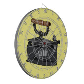 Cible De Fléchettes Illustration de dessin en fer de Charbon (Devant gauche)