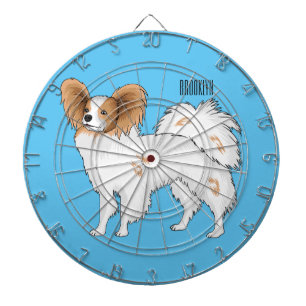 Cible De Fléchettes Illustration de dessin pour chien de Papillon