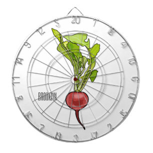 Cible De Fléchettes Illustration de dessin Radish
