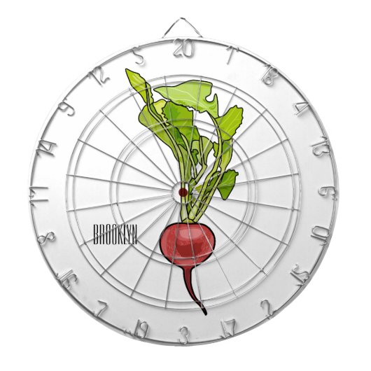 Cible De Fléchettes Illustration de dessin Radish (Devant)
