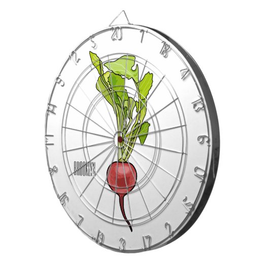 Cible De Fléchettes Illustration de dessin Radish (Devant droit)