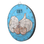 Cible De Fléchettes Illustration de dessin sur l'ail (Devant droit)