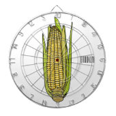 Cible De Fléchettes Illustration de dessin sur le maïs (Devant)