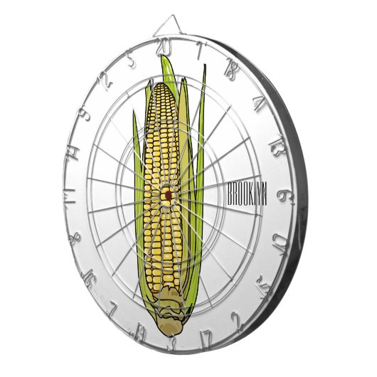 Cible De Fléchettes Illustration de dessin sur le maïs (Devant droit)