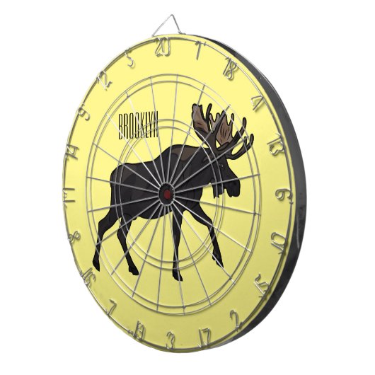 Cible De Fléchettes Illustration de dessin sur l'orignal (Devant droit)