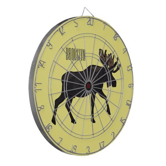 Cible De Fléchettes Illustration de dessin sur l'orignal (Devant gauche)