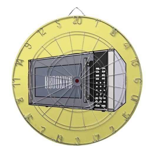 Cible De Fléchettes Illustration de dessin sur micro-ondes (Devant)