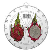 Cible De Fléchettes Illustration de dragon fruit (Devant)