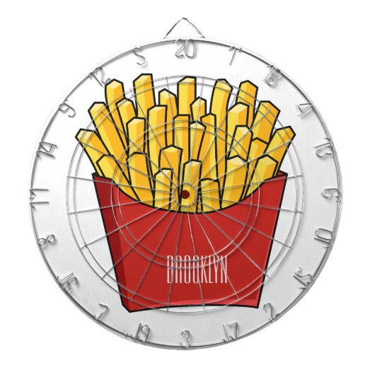 Cible De Fléchettes Illustration de frites (Devant)
