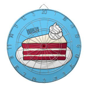 Cible De Fléchettes Illustration de gâteau en velours rouge