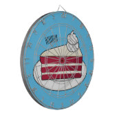 Cible De Fléchettes Illustration de gâteau en velours rouge (Devant gauche)