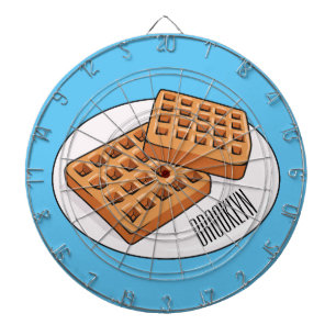 Cible De Fléchettes Illustration de gaufre