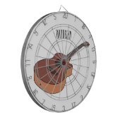 Cible De Fléchettes Illustration de guitare acoustique (Devant gauche)