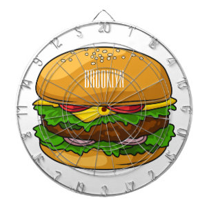 Cible De Fléchettes Illustration de Hamburger