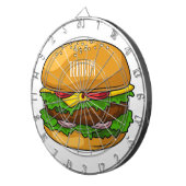 Cible De Fléchettes Illustration de Hamburger (Devant droit)