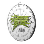 Cible De Fléchettes Illustration de haricots verts (Devant droit)