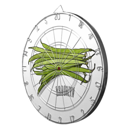 Cible De Fléchettes Illustration de haricots verts (Devant droit)