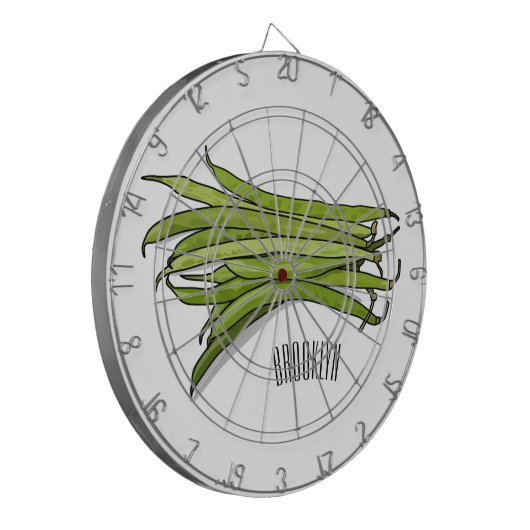 Cible De Fléchettes Illustration de haricots verts (Devant gauche)