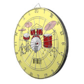 Cible De Fléchettes Illustration de kit de batterie (Devant droit)