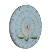 Cible De Fléchettes Illustration de la fleur de lotus blanc (Devant gauche)