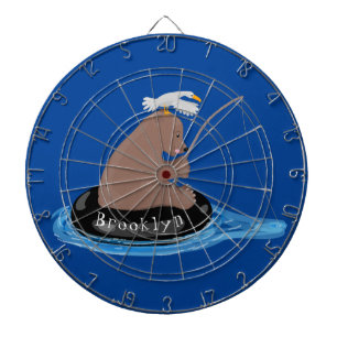 Cible De Fléchettes Illustration de la pêche de l'ourson mou