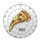 Cible De Fléchettes Illustration de la pizza (Devant)