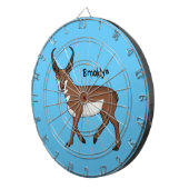 Cible De Fléchettes Illustration de l'antilope Pronghorn (Devant droit)