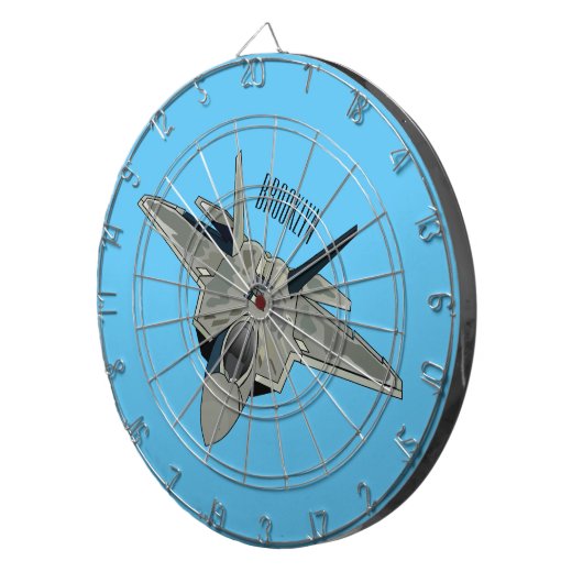 Cible De Fléchettes Illustration de l'avion de chasse (Devant droit)