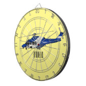 Cible De Fléchettes Illustration de l'hélicoptère de police (Devant droit)