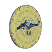 Cible De Fléchettes Illustration de l'hélicoptère de police (Devant gauche)