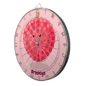 Cible De Fléchettes Illustration de litchee rose mignon (Devant droit)