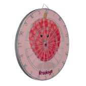 Cible De Fléchettes Illustration de litchee rose mignon (Devant gauche)