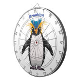 Cible De Fléchettes Illustration de mignon macaroni pingouin (Devant droit)