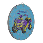 Cible De Fléchettes Illustration de moto Purple Quad (Devant gauche)