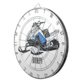 Cible De Fléchettes Illustration de motoneige (Devant droit)