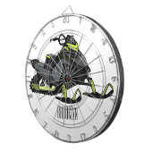 Cible De Fléchettes Illustration de motoneige (Devant droit)