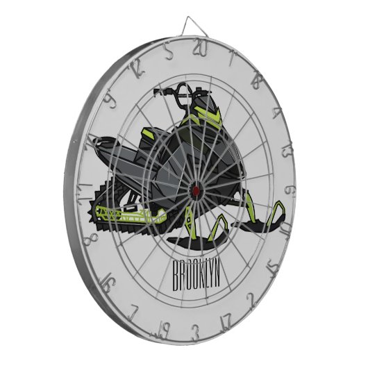 Cible De Fléchettes Illustration de motoneige (Devant gauche)