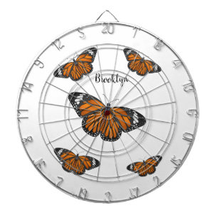 Cible De Fléchettes Illustration de papillon monarque