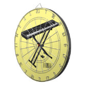 Cible De Fléchettes Illustration de piano clavier (Devant droit)