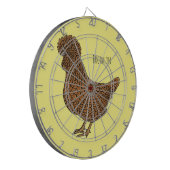 Cible De Fléchettes Illustration de poulet à la polis chamois (Devant gauche)