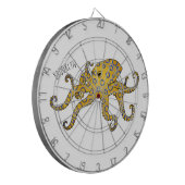 Cible De Fléchettes Illustration de poulpe à anneau bleu (Devant gauche)