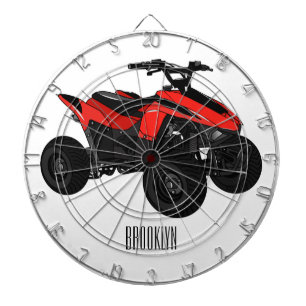 Cible De Fléchettes Illustration de Quad bike atv
