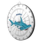 Cible De Fléchettes Illustration de requin marteau (Devant droit)