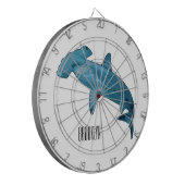 Cible De Fléchettes Illustration de requin marteau (Devant gauche)